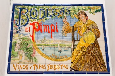 El Pimpi bodega, Malaga, Spanien